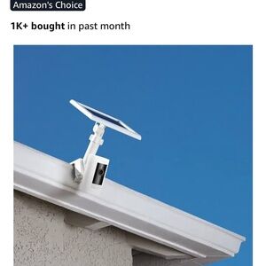 Ring Gutter Mount for Cameras and Solar Panels - White (2 mounts)
